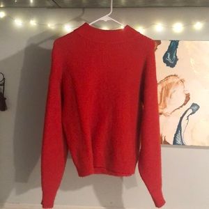 Ribbed turtleneck sweater